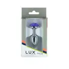 Металлическая анальная пробка Lux Active с розой - Rose Anal Plug - Purple, вибропуля в подарок photo 5
