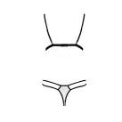 Комплект белья ORIHIME SET white L/XL - Passion: стрэпы: лиф и трусики photo 4