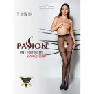 Колготки с открытым доступом, имитация чулок TIOPEN 014 black 3/4 (20 den) — Passion photo 5