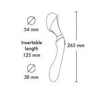 Вибромассажер Shunga Zoa Light Pink, двусторонний photo 3