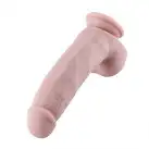 Силиконовый фаллоимитатор для секс-машин Hismith 8.3″ Silicone Dildo, изогнутый, система KlicLok photo 3