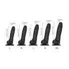 Реалистичный фаллоимитатор Strap-On-Me Sliding Skin Realistic Dildo Black - XXL, эффект подвижной photo 3
