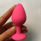 Анальная пробка синяя - 85 * 35 мм  photo 4