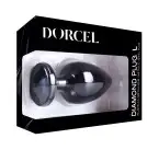 Металлическая анальная пробка с украшением в виде кристалла Dorcel - Diamond Plug BLACK L photo 7