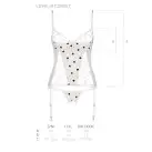 Корсет с подвязками + стринги LOVELIA CORSET white L/XL - Passion photo 7
