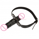 Двойной кляп в рот на ремне photo 4