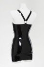Платье из латекса украшенное металлическими кольцами Latex Dress With Rings photo 2