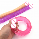 Двусторонний гелевый фаллоимитатор 34 см photo 6