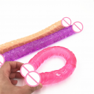 Двусторонний гелевый фаллоимитатор 34 см photo 5