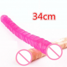 Двусторонний гелевый фаллоимитатор 34 см photo 2