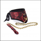 Красный воротник для Бдсм с поводком photo 2