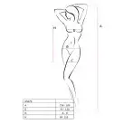 Откровенное платье-сетка Passion BS073 white photo 3