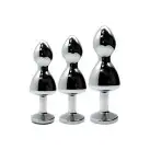 Металлическая анальна пробка Wooomy Lollypop Double Ball Metal Plug M, диаметр 3,1 см, длина 9,4 см photo 4