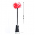Кнут Paddle Flogger с розовыми перьями photo 6