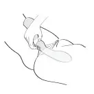 Вибромассажер Shunga Zoa Light Pink, двусторонний photo 4