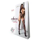 Откровенный бодистокинг с глубоким декольте Passion BS075 black photo 5