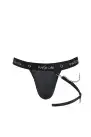 Мужские трусики танга с подвязкой Passion 058 Thong Bill S/M Black photo 3
