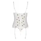 Корсет с подвязками + стринги LOVELIA CORSET white S/M - Passion photo 6