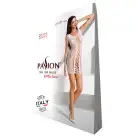 Откровенное платье-сетка Passion BS073 white photo 5