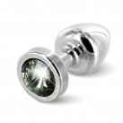 Анальная пробка со стразом Diogol ANNI round silver Карбонадо 25мм photo 1