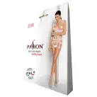 Бодистокинг-платье Passion BS089 white, мини, плетение в виде паутины photo 6