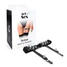 Гартер на ногу сердце с шипами из натуральной кожи Art of Sex - Amber (1шт.) photo 3