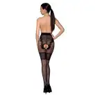 Колготки с открытым доступом, ажурные трусики и подвязки TIOPEN 013 black 3/4 (20/40 den) — Passion photo 4