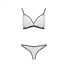 Комплект белья ORIHIME SET white L/XL - Passion: стрэпы: лиф и трусики photo 3