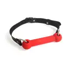 Кляп Палка, силикон и натуральная кожа, Art of Sex - Gag Stick Silicon, Красный photo 2