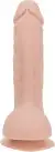 Изогнутый фаллоимитатор на присоске ADDICTION — BRAD 7,5″ Dildo With Balls, Beige photo 2