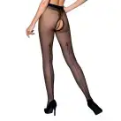 Колготки с открытым доступом, контрастная линия TIOPEN 010 black 3/4 (20 den) — Passion photo 2