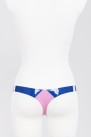 Трусики стринг из латекса с контрастной декоративной вставкой посередине Latex String With Decor photo 2