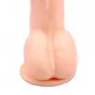 Вибромассажер JEFF STRYKER 8.9 Vibrating Dildo/PVC+ABS Flesh  photo 4