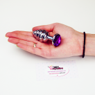 Ребристая анальная пробка, металл – 7смХ2.7см (1 шт.) photo 13