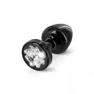 Анальная пробка со стразом Diogol Anni R Clover Black Кристалл 30мм photo 1