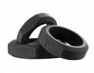 Tom of Finland 3 Piece Silicone Cock Ring Set - эрекционные кольца photo 1