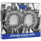 Tom of Finland Locking Chain Cuffs - металлические манжеты  photo 5