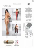 Колготки с кружевным поясом на силиконе TIOPEN 001 nero 3/4 (20 den) - Passion photo 2