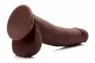 8 Inch Ultra Real Dual Layer Suction Cup Dildo - Medium Skin Tone - фаллоимитатор 18х5 см. photo 3