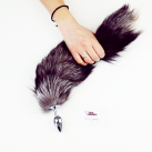 Анальная пробка Horny Kitten с пушистым хвостиком, 47 см  photo 9