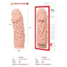 Насадка на член Kokos Extreme Sleeve ES.12 размер M, утолщающая, стимулирующий рельеф photo 3