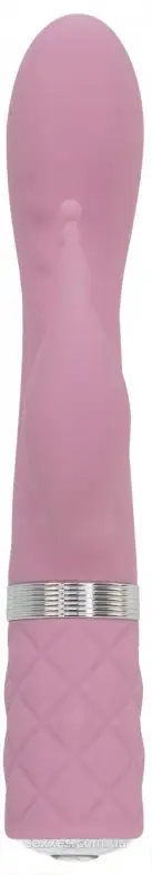 Роскошный вибратор PILLOW TALK - Kinky Pink с кристаллом Сваровски photo 2