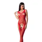 Бодистокинг Passion BS061 red, комбинезон, имитация чулок photo 1
