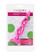 CalExotic Booty Call Silicone Triple Probe - тройная полая анальная пробка, 10,25х3,25 см, розовый photo 5